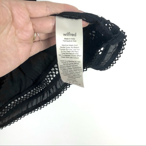 Aritzia Wilfred Hollande Blouse in Black - Picture 6 of 7